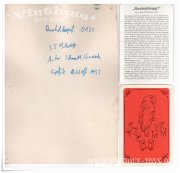 ORIGINALGRAFIKEN zu SCHWARZER PETER QUATSCHKOPP von Heinz Osthoff, Bielefelder Spielkarten GmbH, ca.1953