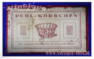 Bastelset PERL-KÖRBCHEN, ohne Herstellerangabe, ca.1900
