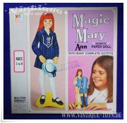 Paper Doll / Magnetische Ankleidepuppe MAGIC MARY ANN, MB...