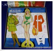 Paper Doll / Magnetische Ankleidepuppe MAGIC MARY JANE, MB Milton Bradley, 1971