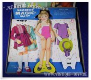 Paper Doll / Magnetische Ankleidepuppe MAGIC MARY, MB Milton Bradley, 1971