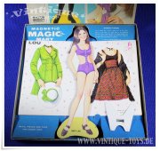 Paper Doll / Magnetische Ankleidepuppe MAGIC MARY LOU, MB Milton Bradley, 1971