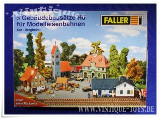 Faller Set BERGHEIM 5 Gebäudebausätze für Modelleisenbahnen H0, Gebr. Faller (Gütenbach / Schwarzwald), ca.1995