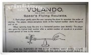 VOLANDO FLYING ROULETTE mit Blechflugzeug, Spear, Spears Games / GB, ca.1920