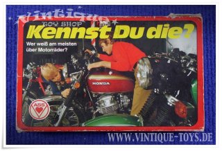 KENNST DU DIE? MOTORRAD-QUIZ, ASS (Vereinigte Altenburger und Stralsunder Spielkartenfabriken) / Stuttgart, ca.1974