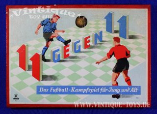 11 GEGEN 11 Fussball-Turnierspiel, Hausser Verlag, ca.1938