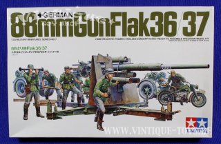 1:35 Bausatz GERMAN 88mm GUN FLAK 36/37, Tamiya, ca.1995