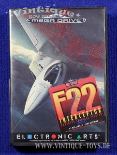F 22 INTERCEPTOR Spielmodul / cartridge für Sega Mega Drive, Electronic Arts, 1991
