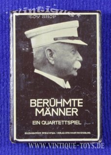 Quartettspiel BERÜHMTE MÄNNER, Otto Maier Verlag Ravensburg, ca.1920; Ravensburger Spiele Nr.264