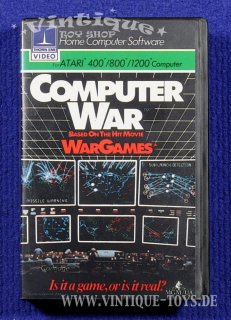 COMPUTER WAR Spielmodul / cartridge für ATARI 400/800 Homecomputer mit Anleitung in OVP, Thorn Emi, 1982, Top-Rarität!