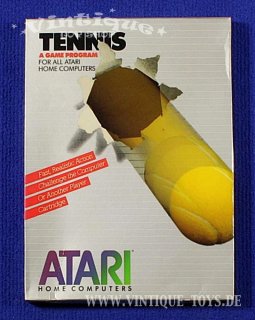 TENNIS Spielmodul / cartridge für ATARI 400/800 Homecomputer mit Anleitung in OVP, Atari, 1982