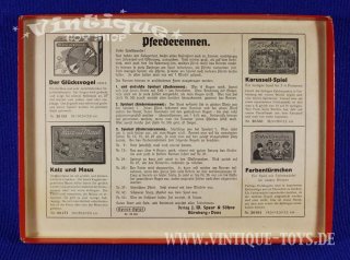 PFERDERENNEN mit Zinnfiguren, Verlag J.W.Spear & Söhne / Nürnberg, ca.1938
