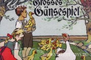 GROSSES GÄNSESPIEL mit großen Massefiguren, Jos.Scholz / Mainz, Nr.5193, ca.1910