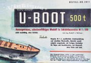 Graupner Werkstoffpackung Bausatz U-BOOT 500t, Graupner / Stuttgart, ca.1958