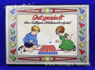 GUT GEZIELT - Ein lustiges Schleuderspiel - Große Ausführung, Jos.Scholz / Mainz, ca.1925