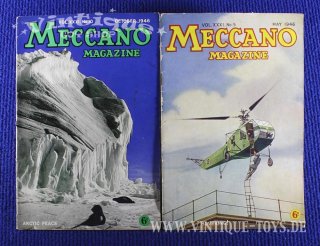 MECCANO MAGAZINE Konvolut mit 2 Ausgaben von 1946, Meccano Ltd. Liverpool / GB, 1946