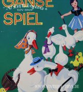 GÄNSE-SPIEL mit Zinnfiguren, Klee / Fürth, ca.1965