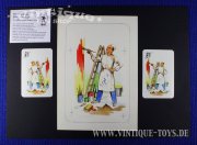 Unikat! ORIGINAL-KARTENGRAFIK Maler / Malermeister aus SCHWARZER PETER Spiel Berufe von Heinz Osthoff, Bielefelder Spielkarten GmbH, 1956