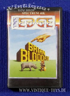 BRIAN BLOODAXE Cassetten-Spiel für Sinclair ZX Spectrum 48K Homecomputer mit Anleitung in OVP, The Edge, 1984