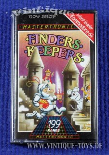 FINDERS KEEPERS Cassetten-Spiel für Commodore C 64 Homecomputer mit Anleitung in OVP, Mastertronic, 1985