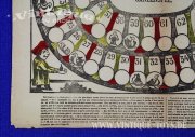 Brettspiel-Bogen GANZENSPEL / JEU DE LOIE, M. Hemeleers-van Houter, Brüssel (Belgien), ca.1865