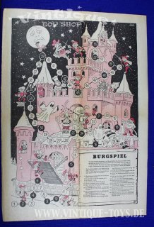 Brettspiel-Bogen BURGSPIEL von Mogens Juhl, Lübecker Nachrichten, 1969