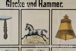 Brettspiel-Bogen GLOCKE UND HAMMER, ohne Herstellerangabe, ca.1910