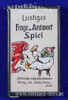 LUSTIGES FRAGE- UND ANTWORTSPIEL, Jos.Scholz / Mainz, ca.1910