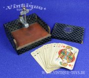 Kleine SPIELKARTENPRESSE mit Kartenspiel, ohne Herstellerangabe, ca.1930
