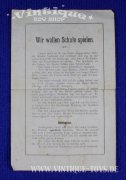 WIR WOLLEN SCHULE SPIELEN!, AS (Verlag Adolf Sala, Berlin), ca.1900