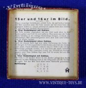 Geduldspiel 15ER UND 16ER IM BILD, Hausser OMHL (Otto und Max Hausser Ludwigsburg) ca.1930