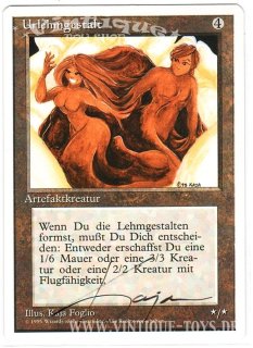 MAGIC THE GATHERING vom Illustrator signierte Einzelkarte URLEHMGESTALT aus DIE ZUSAMMENKUNFT unlimitierte Revised Edition Deutsch, Wizard of the Coast, 1995