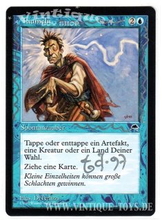 MAGIC THE GATHERING vom Illustrator signierte Einzelkarte TAUMELN aus STURMWIND Edition Deutsch, Wizard of the Coast, 1997
