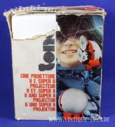 TONDO Super 8 Kinder-Filmprojektor mit Filmen, Polistil /Italien, ca.1969
