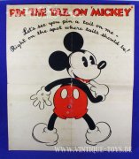 TAILLESS MICKEY Party Game, Chad Valley / GB, ca.1930