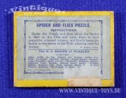 Geduldspiel SPIDER AND FLIES Silver Bullet Puzzle, Verlag R.Journet / London (GB), ca.1935