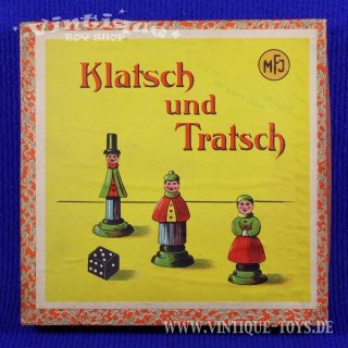 KLATSCH UND TRATSCH mit sehr ungewöhnlichen Spielfiguren, Verlag MJF (Maximilian J. Fellner), ca.1930