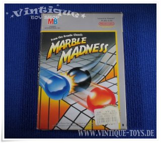 MARBLE MADNESS Modul für Nintendo NES mit Spielanleitung in OVP, MB, ca.1988
