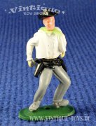 Steckfigur COWBOY MIT WESTE IN DUELL-POSE, Timpo Toys Ltd. (GB), ca.1970