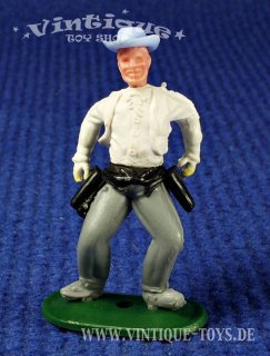 Wildwest Steckfigur COWBOY IN DUELL-POSE, Timpo Toys Ltd. (GB), ca.1970