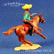 Wildwest Steckfigur MEXIKANER AUF PFERD REITEND, Timpo Toys Ltd. (GB), ca.1970