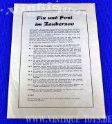 FIX UND FOXI IM ZAUBERZOO, Klee, ca.1967