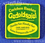 CARLCHEN RAAKES GEDULDSPIEL in Blechdose, Carl Haelbig,...