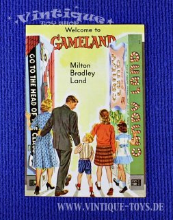 Verlagsprogramm Prospekt WELCOME TO GAMELAND, MB Milton Bradley (USA), 1962