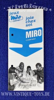 Verlagsprogramm Prospekt MIRO, miro company / Paris, 1966