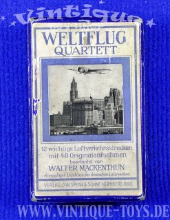 WELTFLUG QUARTETT, Verlag J.W.Spear & Söhne, ca.1933