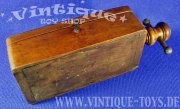 Alte SPIELKARTEN-PRESSE komplett aus Holz mit Kastendeckel, ohne Herstellerangabe, ca.1910-1920