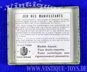 Geduldspiel JEU DES MANIFESTANTS (Demonstranten-Spiel), S.C.Editeur / Paris, ca.1920