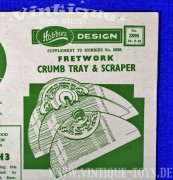 Bastelvorlage CRUMB TRAY & SCRAPER, Hobbies Weekly Magazine (GB), 1951
