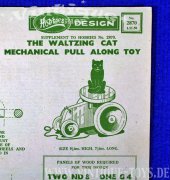 Bastelvorlage THE WALTZING CAT PULL-ALONG TOY, Hobbies...